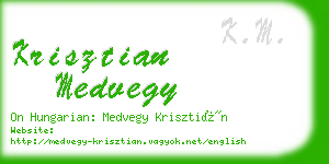 krisztian medvegy business card